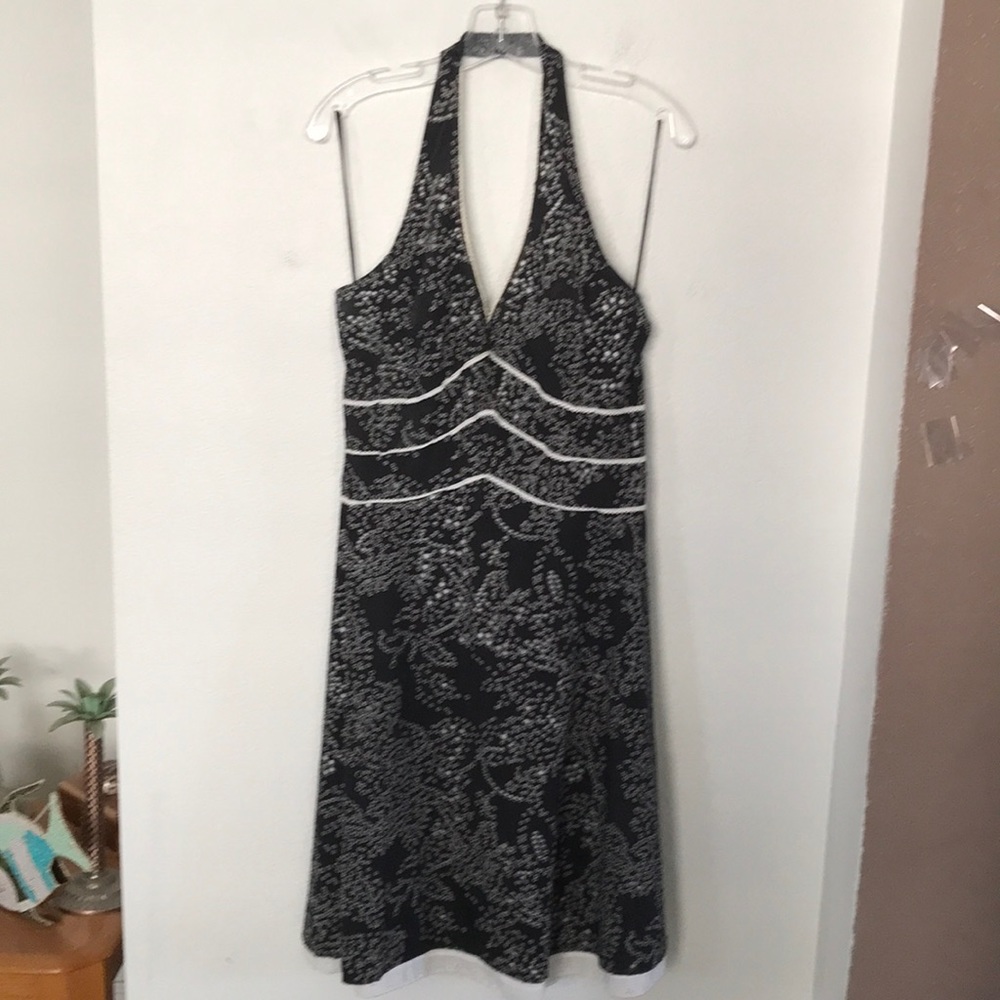 🖤AGB DRESS BLACK & WHITE COOL BUBBLES PATTERN SIZE 14 GREAT CONDITION!